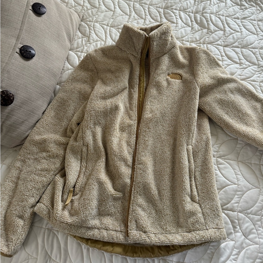 The north face jacket osito jacket women’s large tan